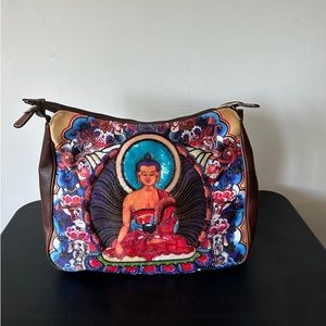isabella fiore handbag Buddha purse beaded Rare Vintage Special Edition